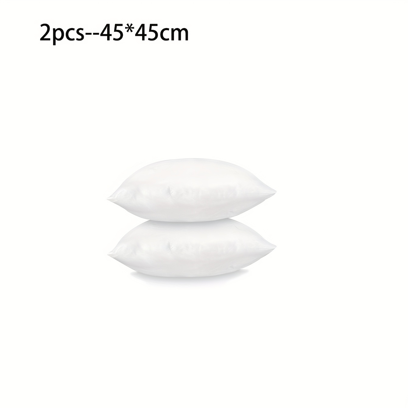 E-shop 1/2/4/6 Stück Weiße Gebürstete Kissenfüllungen - Reißverschluss, Flauschige Quadratische Kissenfüllung, Dekorative Kissenkerne für Bett Sofa,