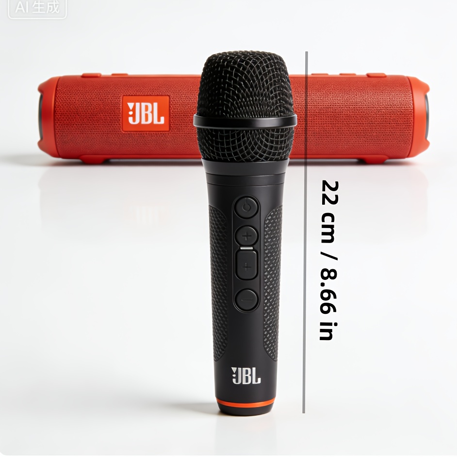 JBL Partybox Wireless Mic - 2X Digital Wireless Microphones, Rechargeable Battery (20Hrs - 700Mah), Clear Voice, Crisp Sound, Stable 2.4Ghz Connection, Compatible with All Partybox Speakers (Black)