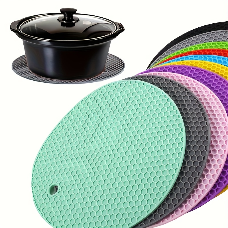 1pc silicone heat resistant mat - non-slip, thick grip pad for can opener, placemat, tea pot coaster, spoon holder, cup mat, bottle opener - essential ramadan mubarak kitchen accessory,   material details 0