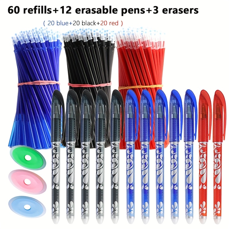 Writon Einziehbare Gelstifte – 12 Stück, 0,7 Mm, Schwarze Tinte, Komfortgriff, Für Schule & Büro