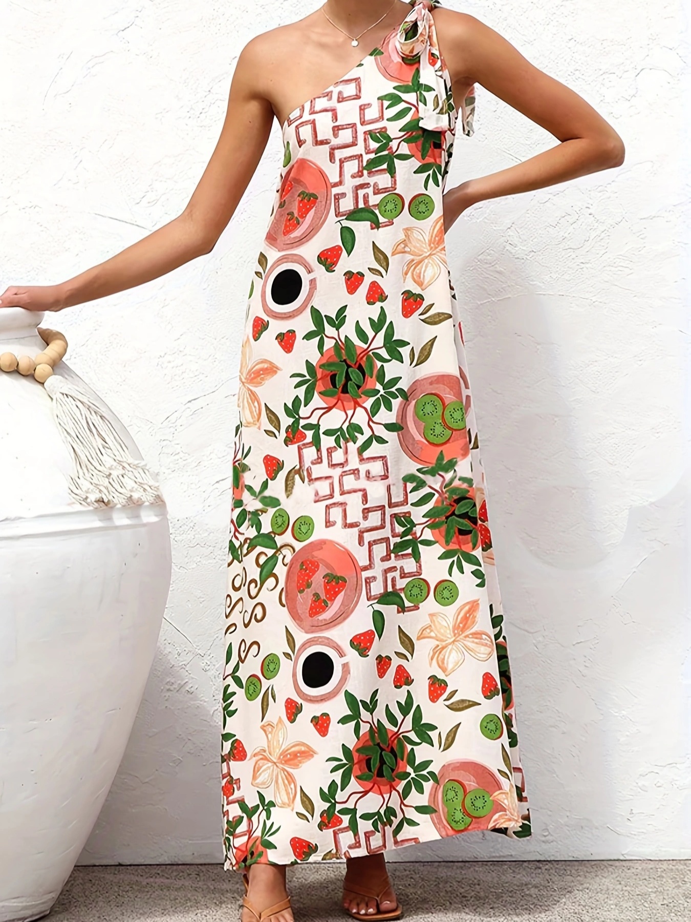 womens floral shoulder maxi dress tropical floral