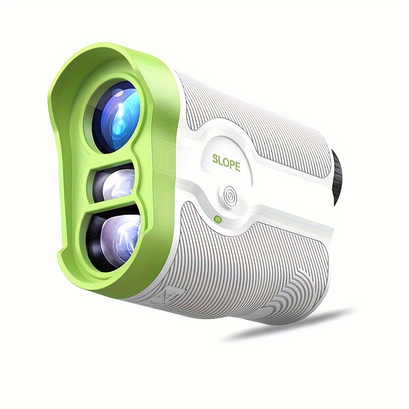 REVASRI White Golf Rangefinder Featuring a Rubber Exterior, Slope Switch, Slope Compensation, Flag Lock, And Vibration Alert, Designed for Outdoor Golfing And Equipped with Magnets
