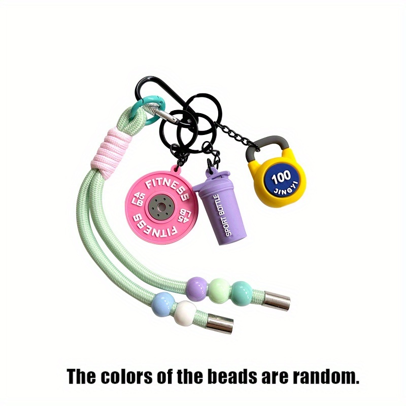 Image of Fashionable -coordinated Drawstring Beads With Random Color Combinations, Used As Backpack Charms. Durable And Aesthetically , Are . Unisex, Suitable For Backpacks, Car , And Gym Bags.