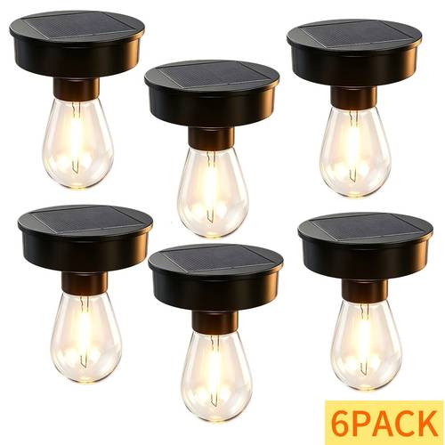 2 4 6pcs solar garden outdoor lighting accessories lamp heads suitable for replacing hanging lights ground lights table lamps charge during and automatically light outdoor garden lighting accessories