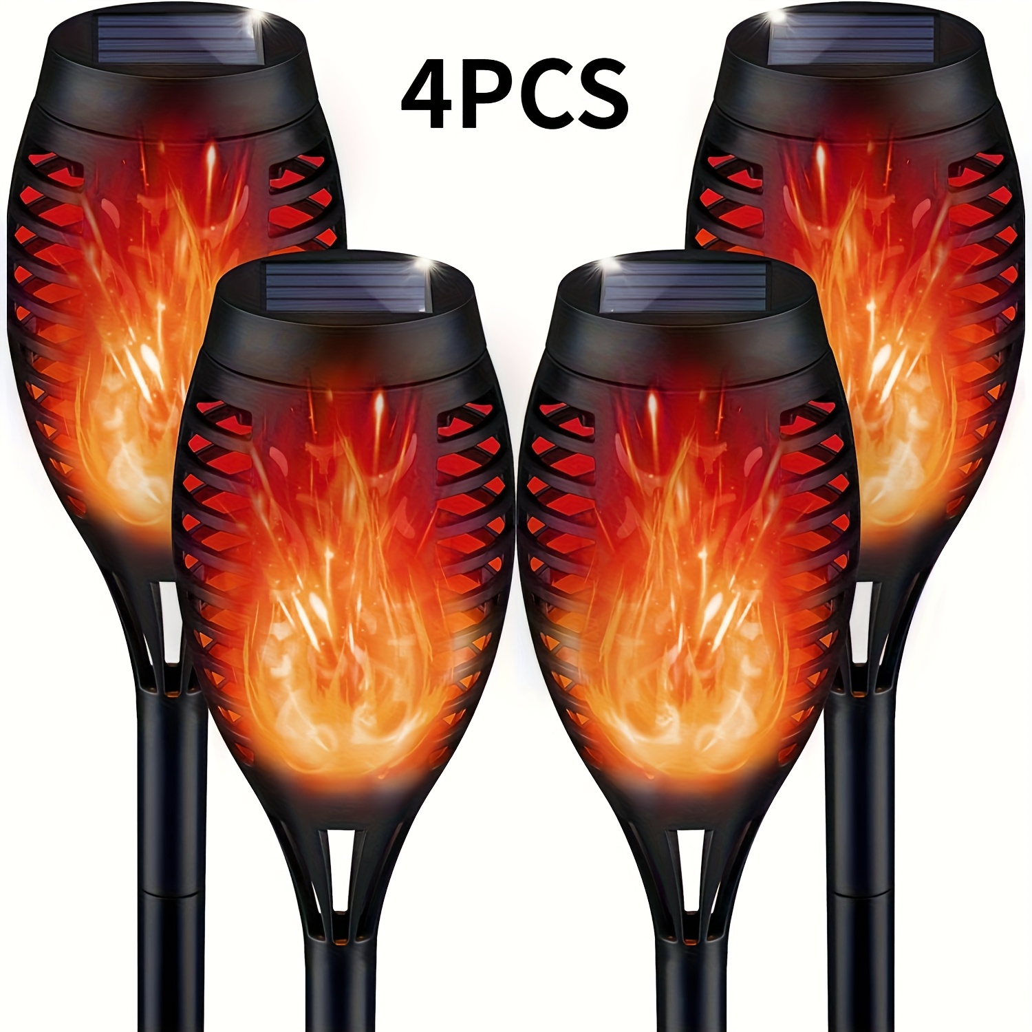 2/4/6pcs Solar-powered Ip44 Outdoor Garden Lawn Stake Lights, Landscape Decorative Lighting For Halloween And Festive