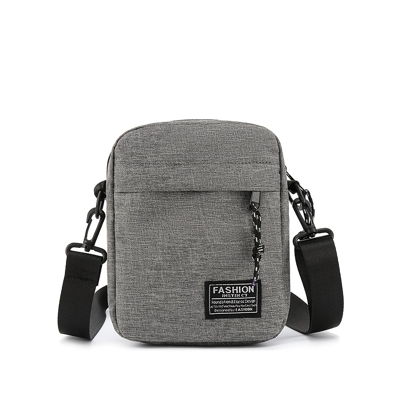 TEMU Lightweight And Wear-resistant Canvas Shoulder Bag, Compartment Storage, Casual Crossbody Mini Bag, 3 Colors