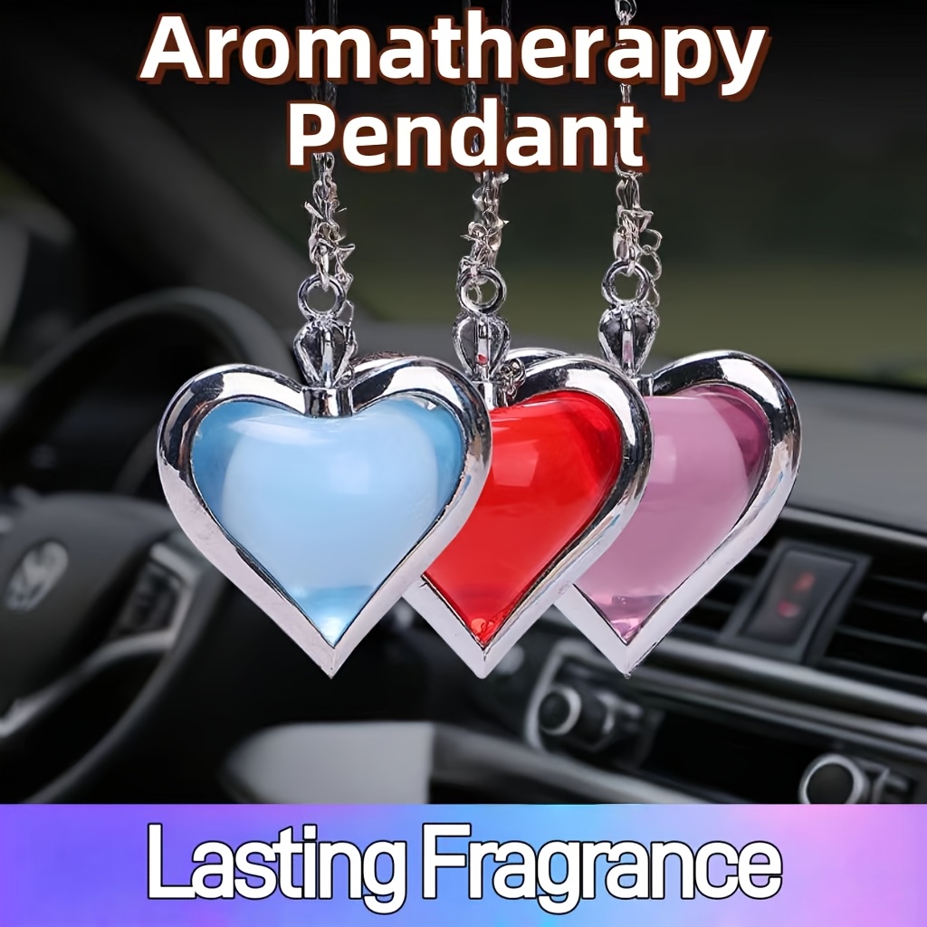 22ml aromatherapy car air freshener pendant heart shaped multi fragrance long lasting scent for car closets and bathrooms