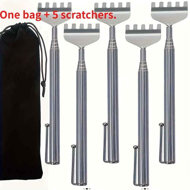 set of 6 stainless   scratchers with extendable features sturdy adjustable manual massagers designed for     elderly assistance and personal use Product details 1