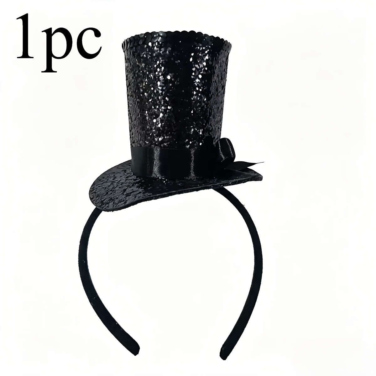TEMU 1pc Hat Headband With Bow - Retro Leopard Print Suitable For Parties, Weddings, , Themed Events - Elegant Hair For Braids, Ponytails, Buns -