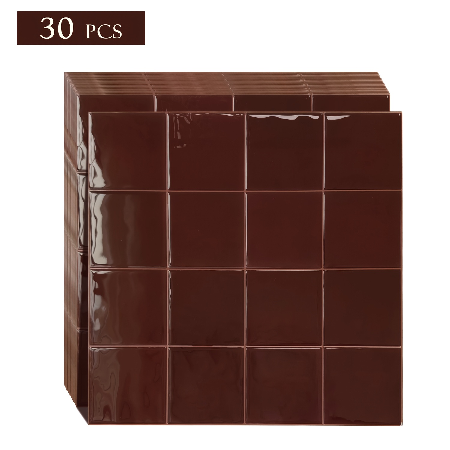TEMU Peel And Stick Backsplash - 1/10/ Of 10.5" X 10.5" - 3d Adhesive Peel And Stick Tile Backsplash For Kitchen, Bathroom, Wall Tile, Checkered