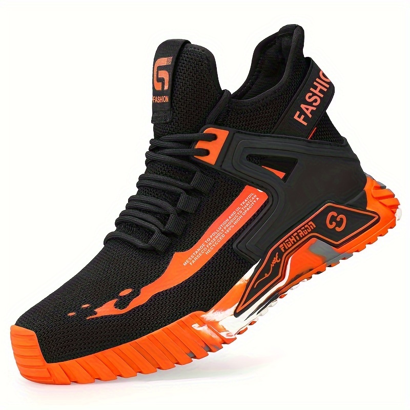 Image of Men's Anti-puncture And Anti-crush Safety Boots For Industrial And Construction Work, Fashionable, Durable, Breathable With Random Printed Sole