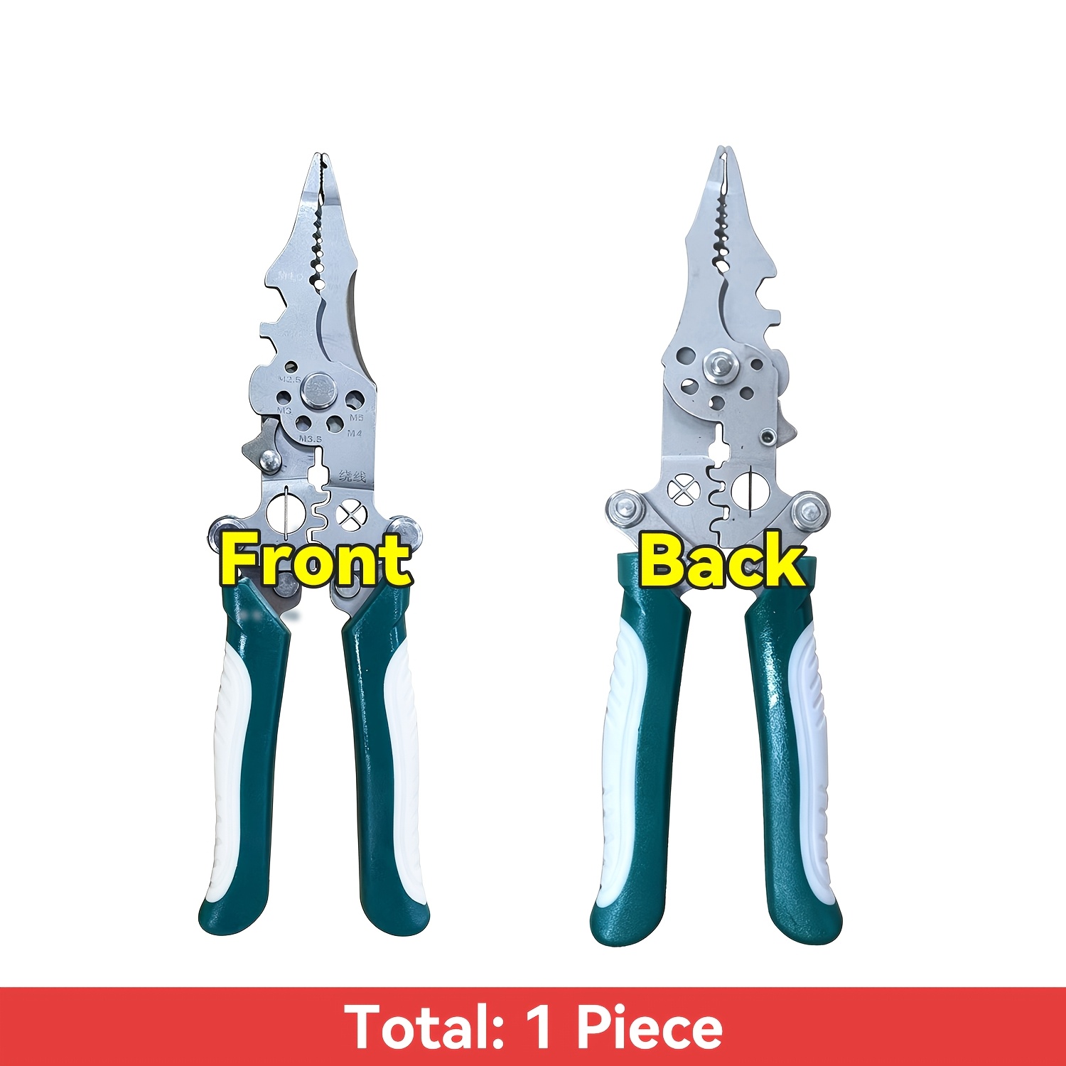 16-in-1 Multifunctional Wire Stripper - Professional Electrician Use - Foldable Design, Suitable For Stripping, Cutting, Twisting, And Terminal Connection - Portable Storage For Home, Construction