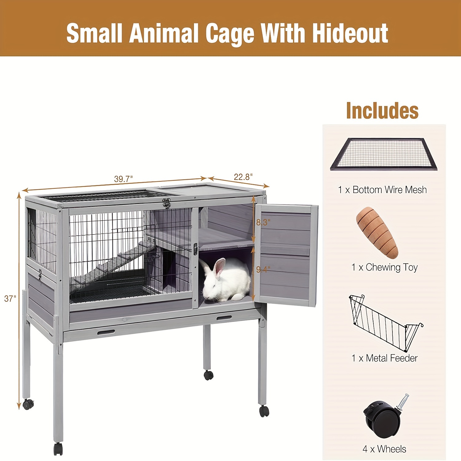 Wire bottom high quality rabbit cage