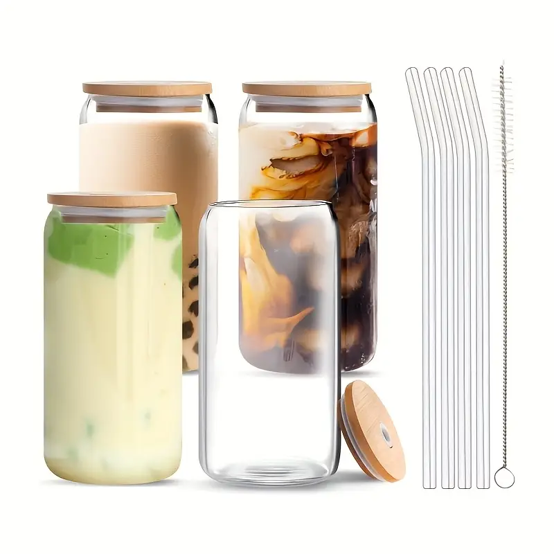 4 6 8 18 6oz 550ml cups cute cups suitable for bubble tea ideal gift suitable for weddings parties halloween christmas gifts coffee cup sets gift cups gifts party glass cups Product details 4