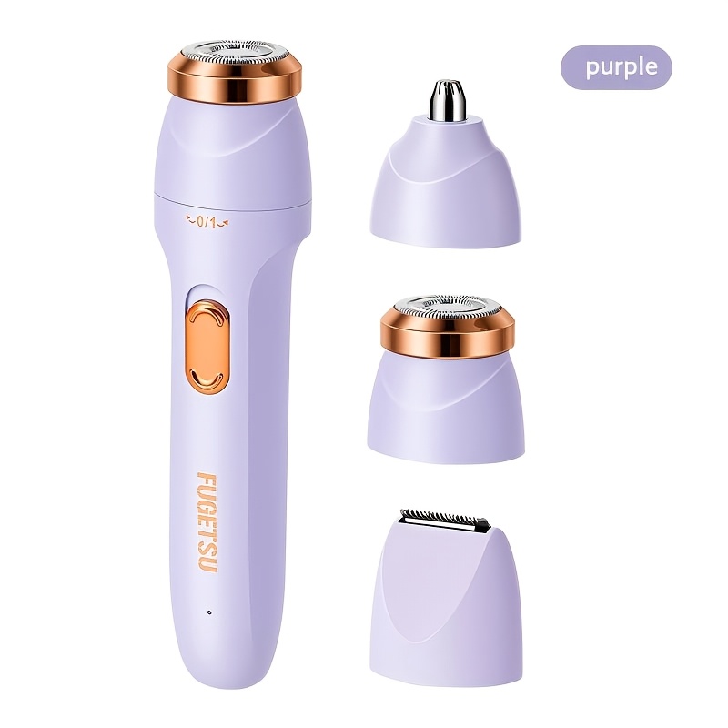 TEMU Women's 3-in-1 Electric Hair Removal Device Suitable For Underarms, Nose Hair, Eyebrows & Body Trimmer - Portable Epilation With Low Voltage