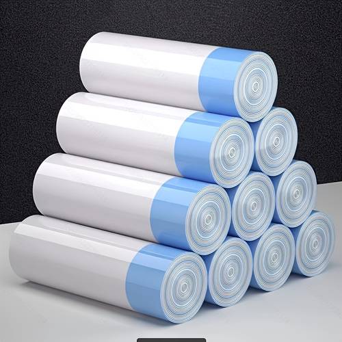 item picture 45 60 75 90 105 15 liter drawstring garbage bags in white for use as trash bin liners suitable for use in bathrooms bedrooms offices living rooms schools etc