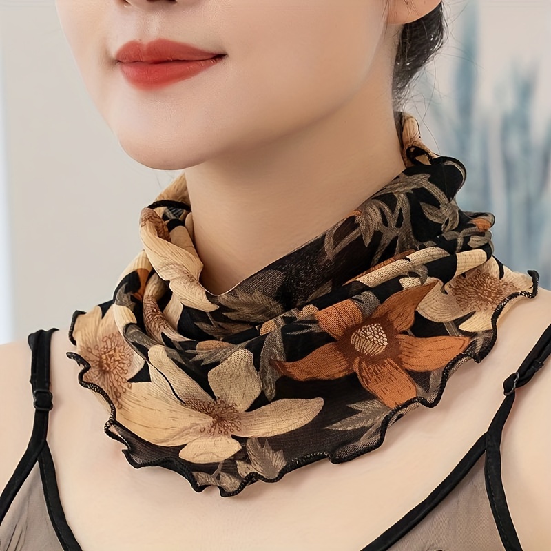 Classic Printed Neck Gaiter Breathable Casual Elastic Neck