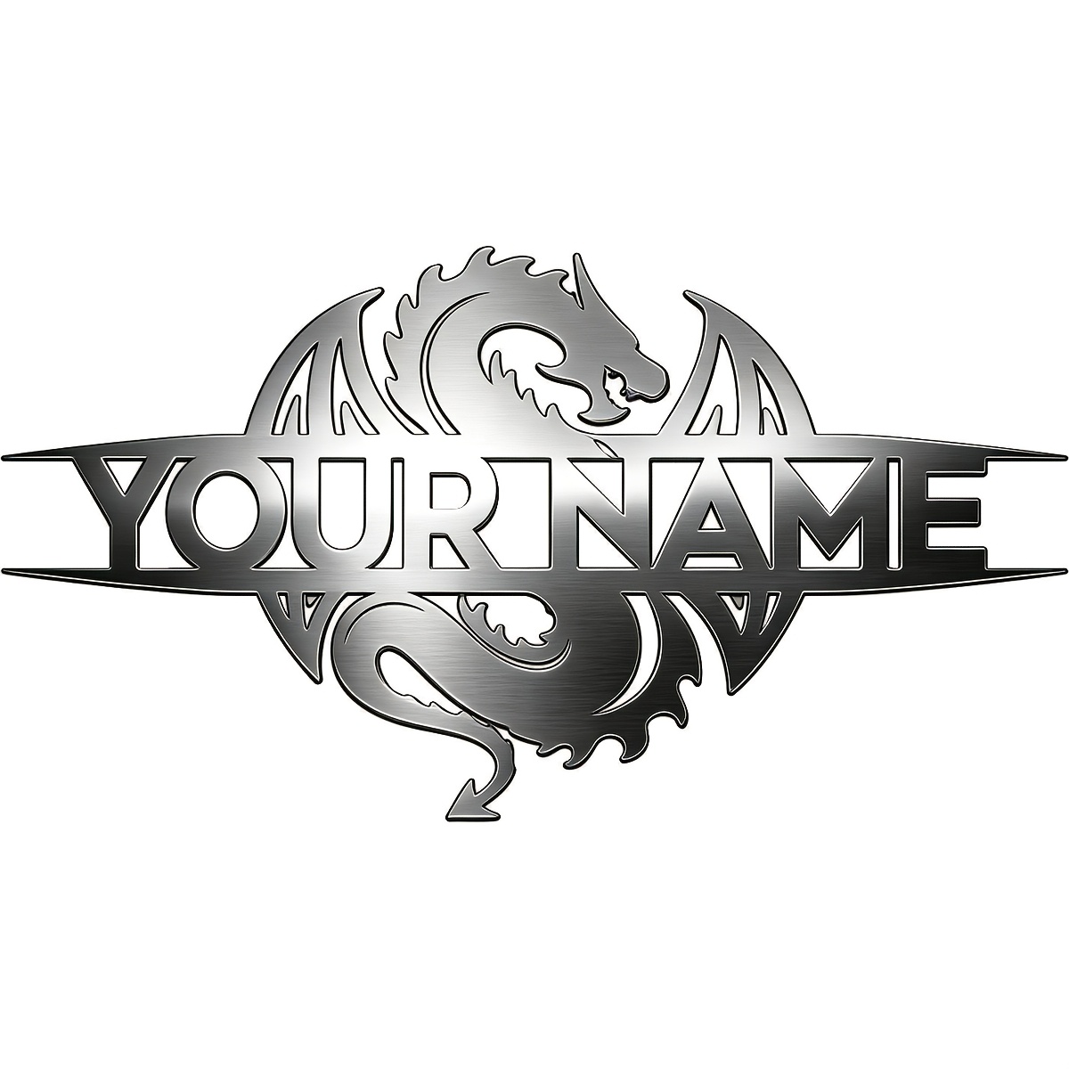 E-shop Wasserdichte Metall Drachen Auto Styling Seitenaufkleber für Auto, LKW, Motorrad, Boot, Gitarre, Klavier, Individualisiertes Logo Abzeichen
