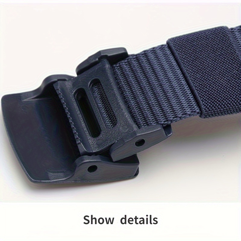 Quick-Drying Nylon Belt for Men with Plastic Buckle