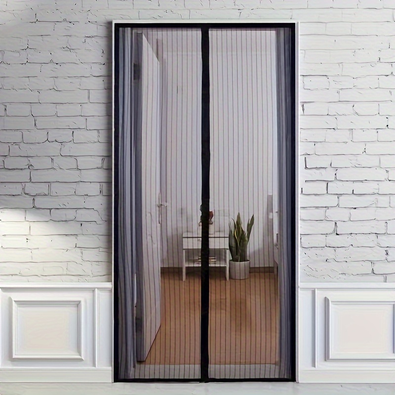 

Magnetic Mesh Screen Door - Self-sealing, Heavy Duty, Hands-free Partition - Keeps Bugs Out, Pet & Kid Friendly - Fits Doors Up To 36"x82