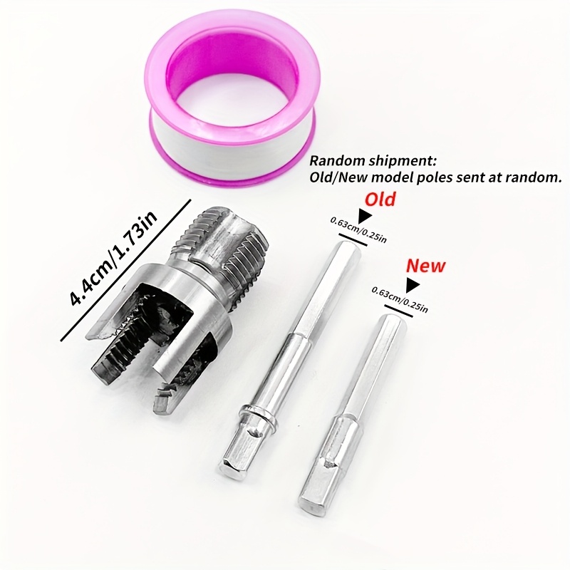 2pcs pipe threader set integrated internal and external thread pipe threading tool for 1 2 inch ppr pipes with taps and dies for thread cutting details 1