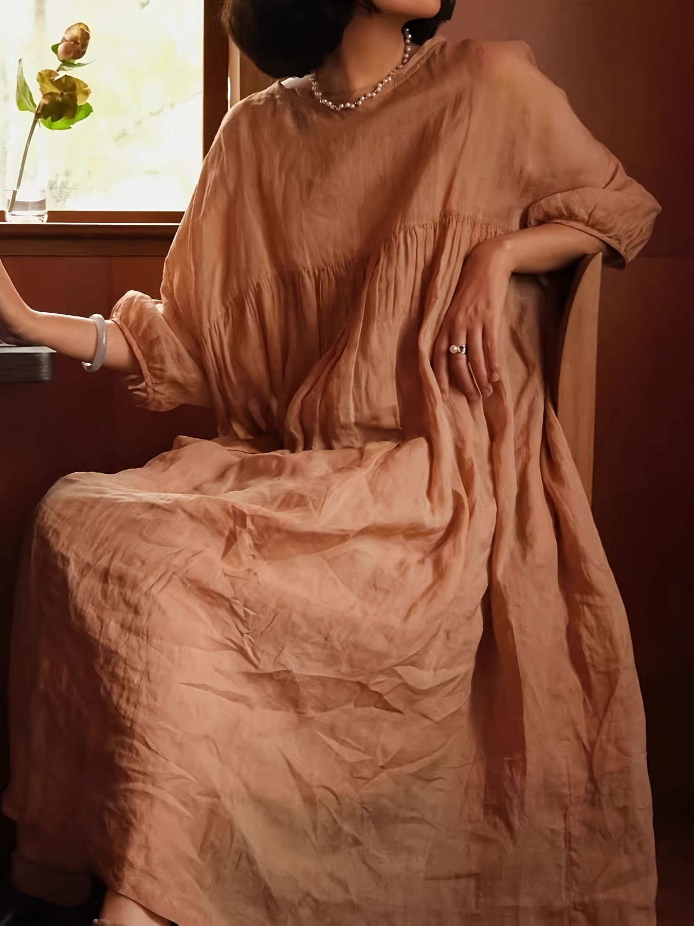 womens spring summer new arrival japanese korean style linen - Temu South  Africa