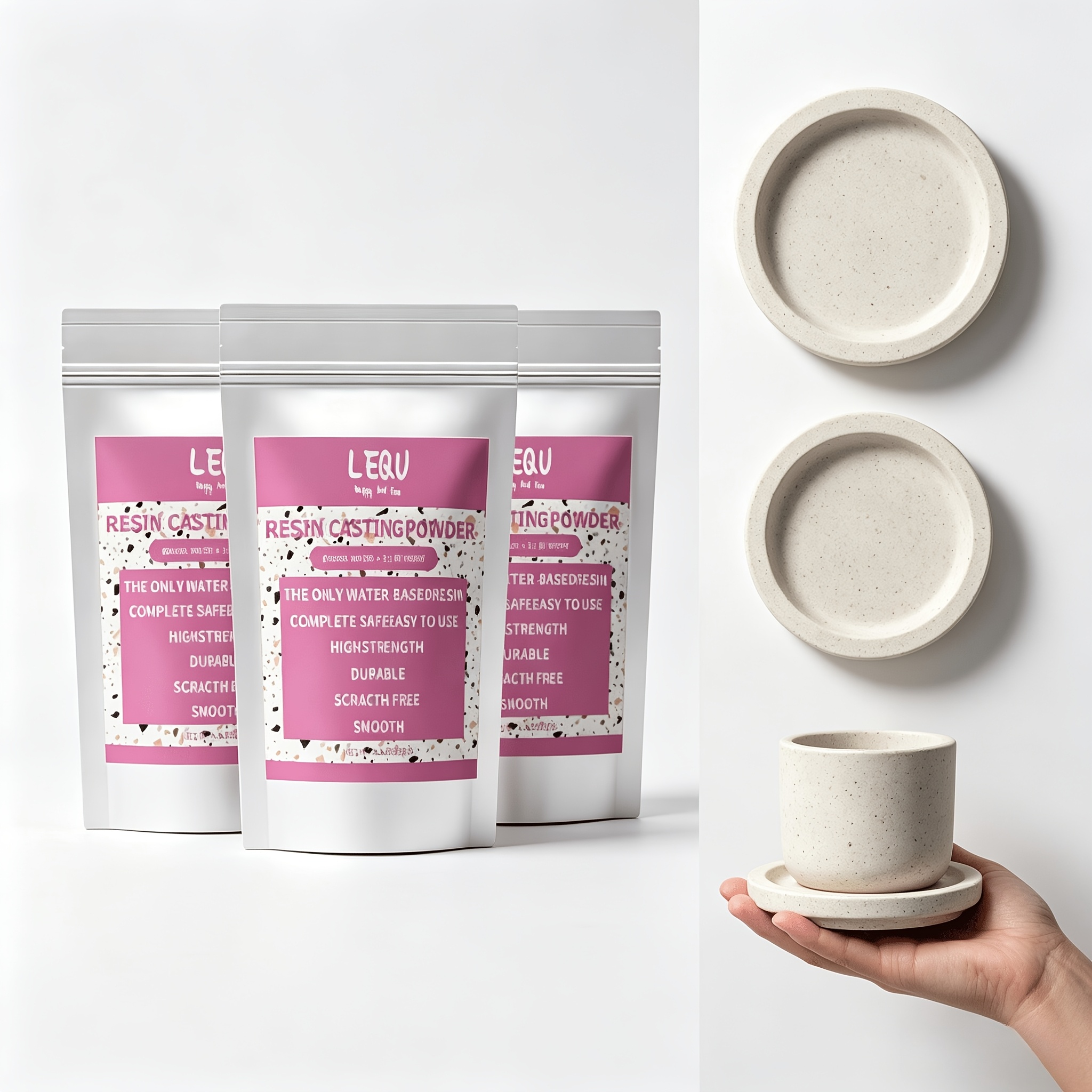 Image of 500g/1kg/1.5kg Quick Resin Casting Powder - Easy Craft Models, Pottery, Ceramic Plaster Ornaments Sculpture For Home Decor, Beginner-friendly, Fast-drying, , Artistic, Creative, And Versatile