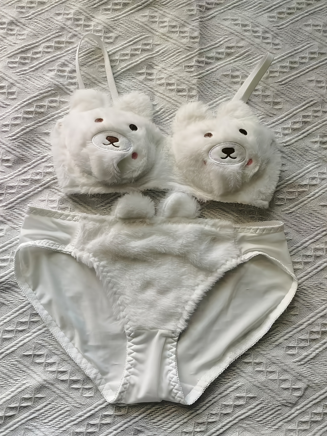 fluffy lingerie sold on Temu United States