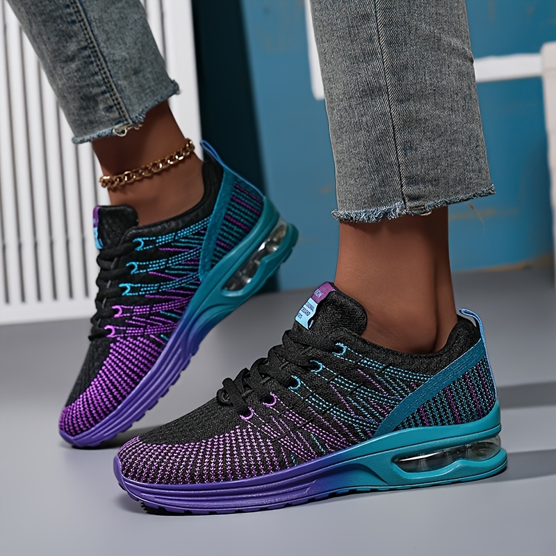 Women's Cushioned Sneakers, Low-top Running Shoes With Shock Absorption, Casual Outdoor Tennis Training Shoes, Women Shoes