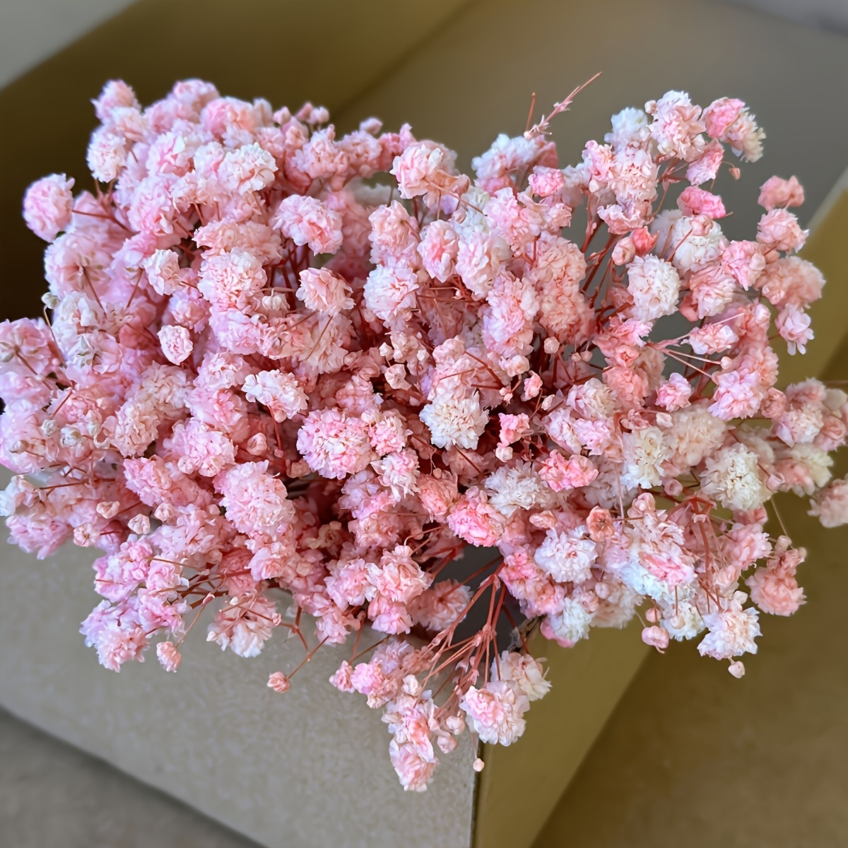 Image of 90 Realistic Pink Babys Breath Flower Stems - Soft Pink Artificial Flower Bundles Perfect For Living Party Tabletop Centerpiece Decor, Graduation, Engagement, Diy Crafts, , Greeting Cards