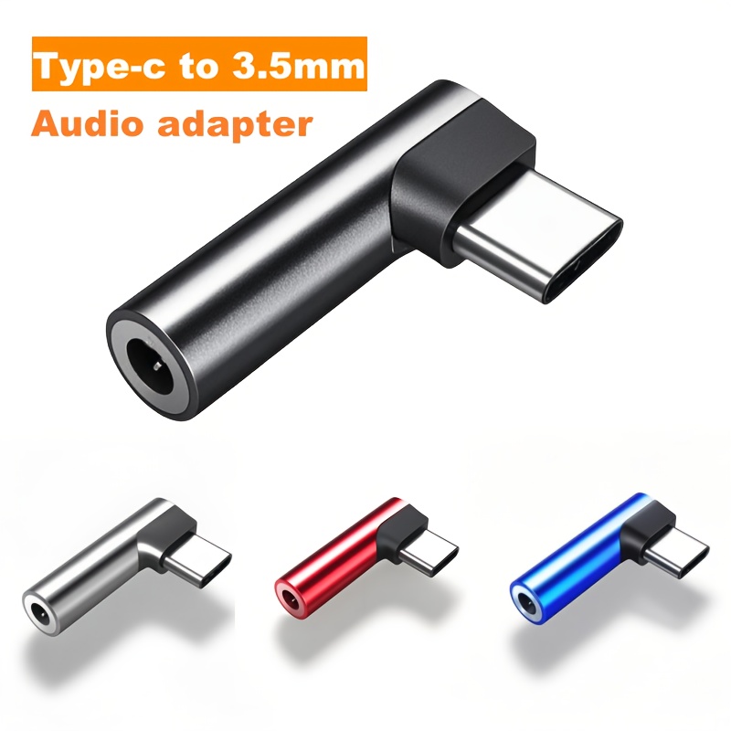1 unidad/2 unidades Convertidor de Type-C a conector de audífonos de 3.5 mm, con chip de decodificación digital, compatible con teléfonos móviles Xiaomi/Samsung/Apple y iPad 2022, cable de audio Type C a 3.5 mm para laptop
