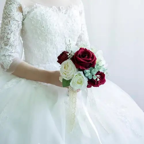 burgundy wedding bouquet sold on Temu United States burgundy wedding bouquet sold on Temu United States