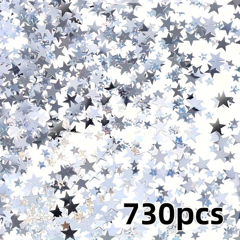 730pcs/2300pcs/4600pcs Silvery Confetti - For Weddings, Birthdays, Christmas, Holiday Parties, Anniversaries, And Festive Decorations
