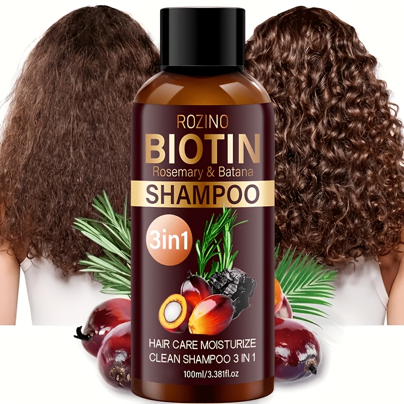 Image of Wash Days, -haired After . Biotin & Rosemary & Bataata Oil Strengthening, Softening, Thickening, And Hair-strengthening Multi-effect Shampoo 100ml. Contains Multiple , Rich Foam, Cleanses