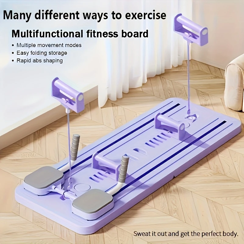 pp core trainer with automatic rebound mechanism multi functional abdominal workout board foldable for home fitness no charging needed home fitness equipment foldable fitness board durable workout equipment abdominal workout equipment details 0