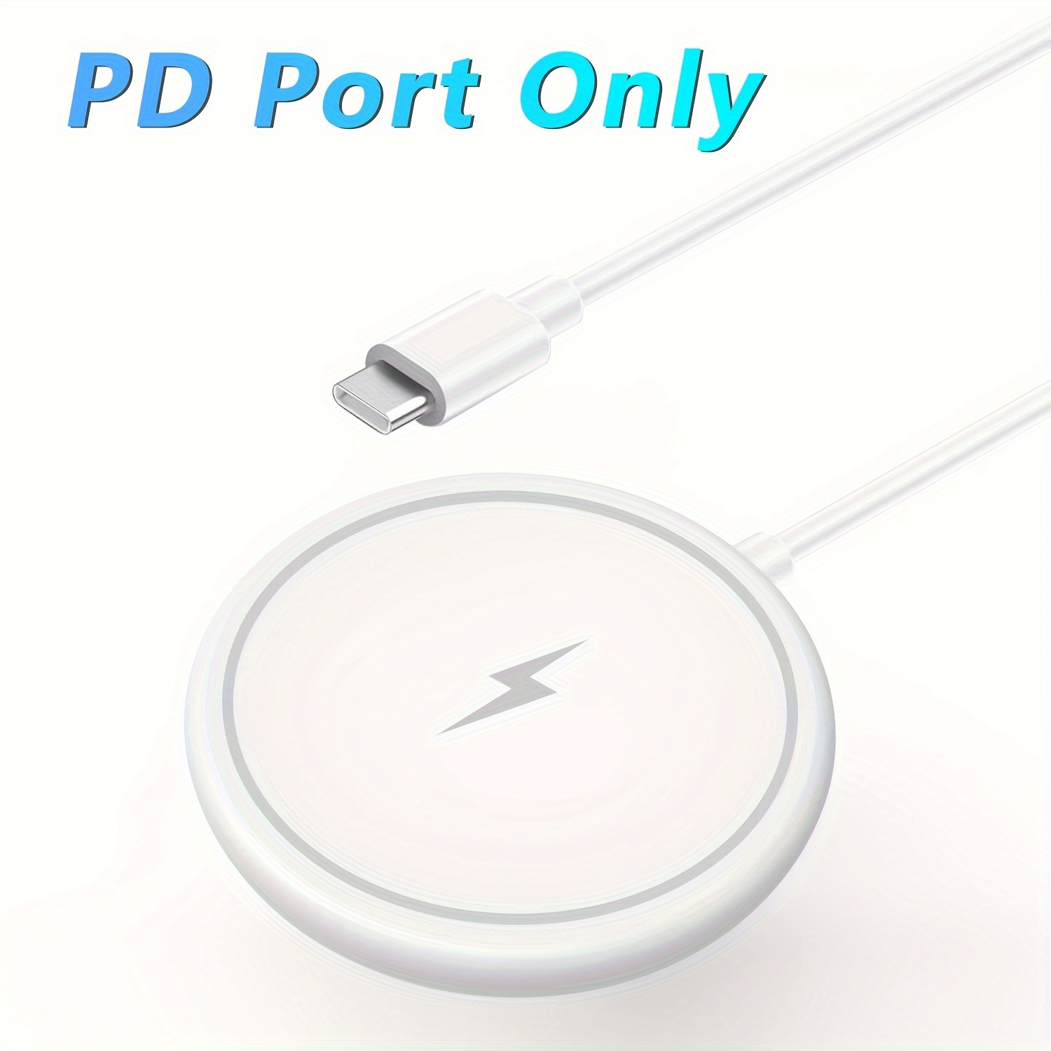 

Fastcharge Usb-c Magnetic Wireless Charger, Compatible With Iphone 15/14/13/12, Pd Port Only, Miniusb Connector, ≤36v Operating Voltage, No Battery, Wireless Charging Function