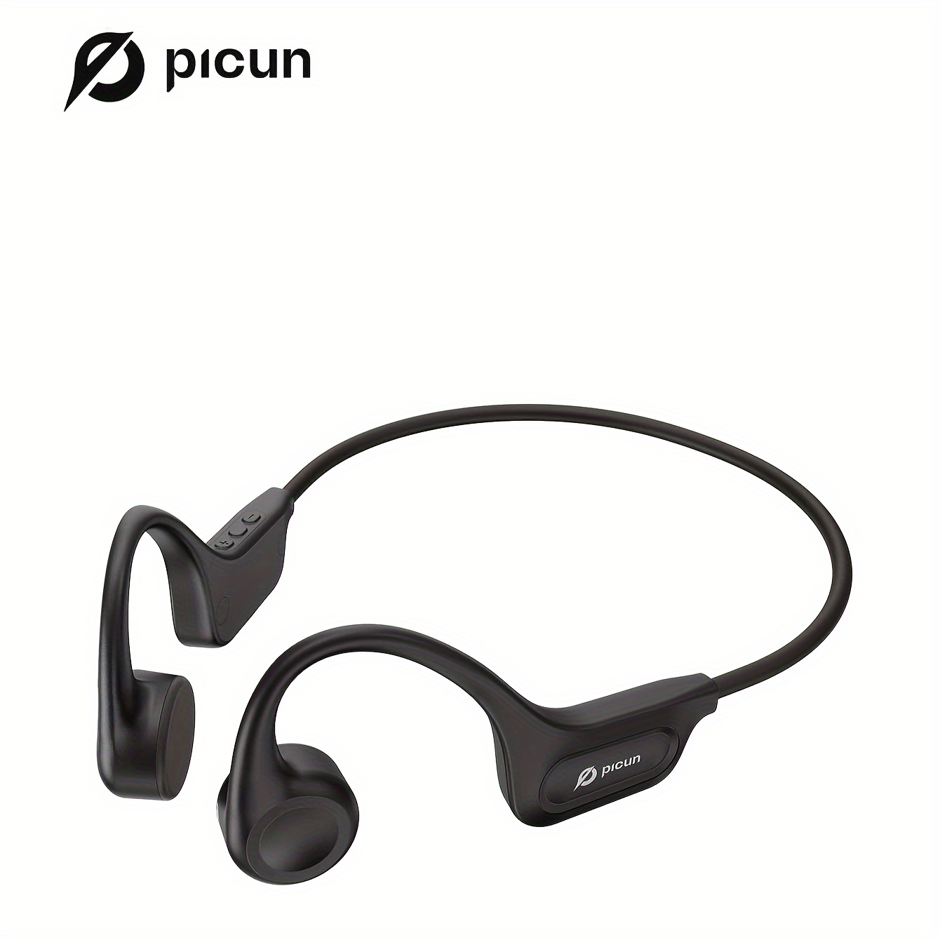 

Casque à conduction osseuse sans fil Picun T1, casque de sport à oreille ouverte avec son panoramique et microphone pour la course à pied, l'entraînement, le vélo et la randonnée.