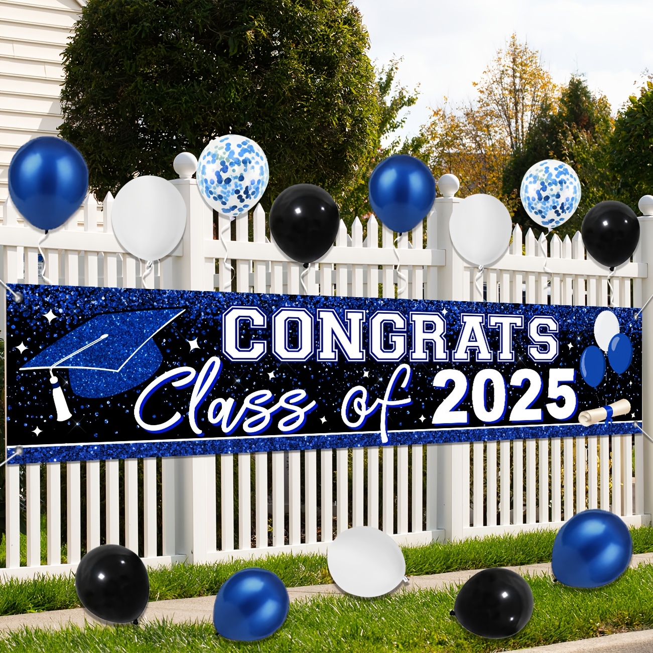 

Blue Graduation Yard Banner - , Sign For College & High School Party Supplies, Vinyl, Indoor/outdoor Decor