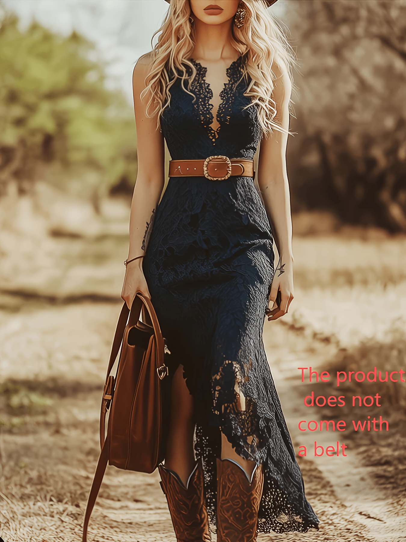 boho lace dress sold on Temu New Zealand
