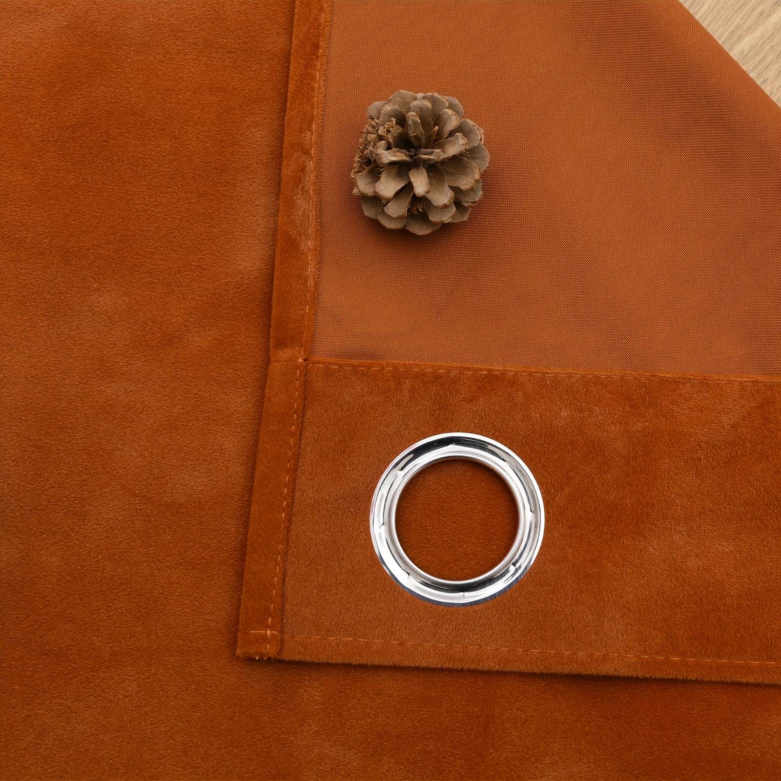 2 rideaux luxe en velours poche à bâton style - Temu France