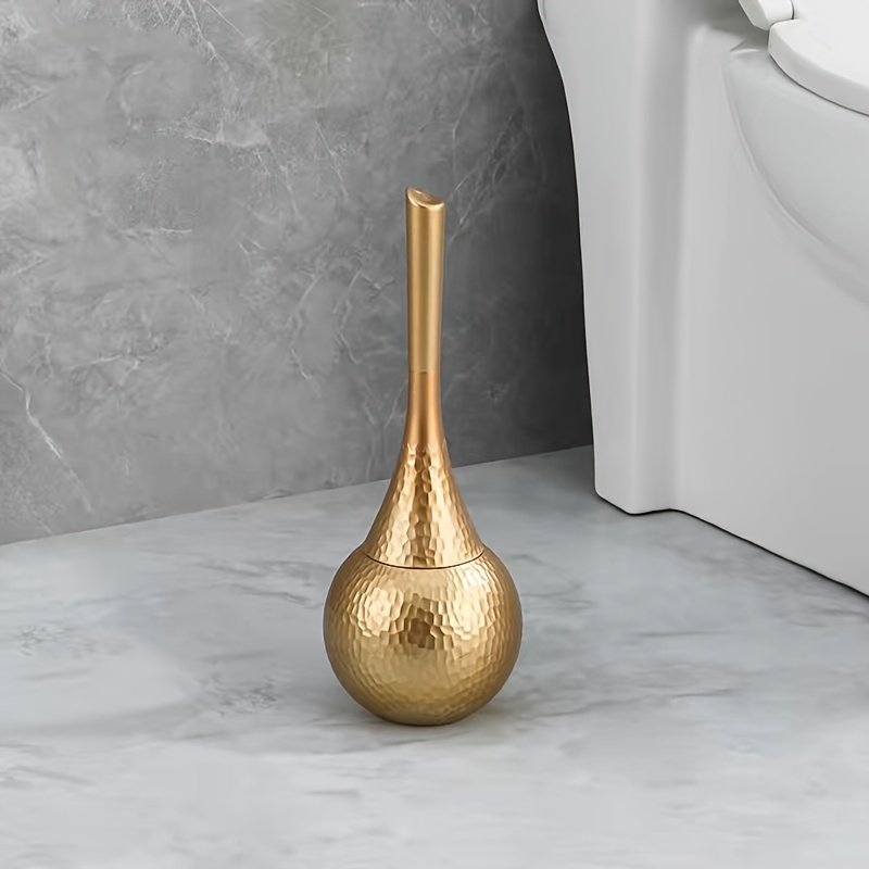Image of 1pc Toilet Brush Holder, Fashionable Bathroom Accessories, Toilet Brush, Bathroom Cleaning Tool, Toilet Cleaning Tool, Bathroom Organizers And Storage