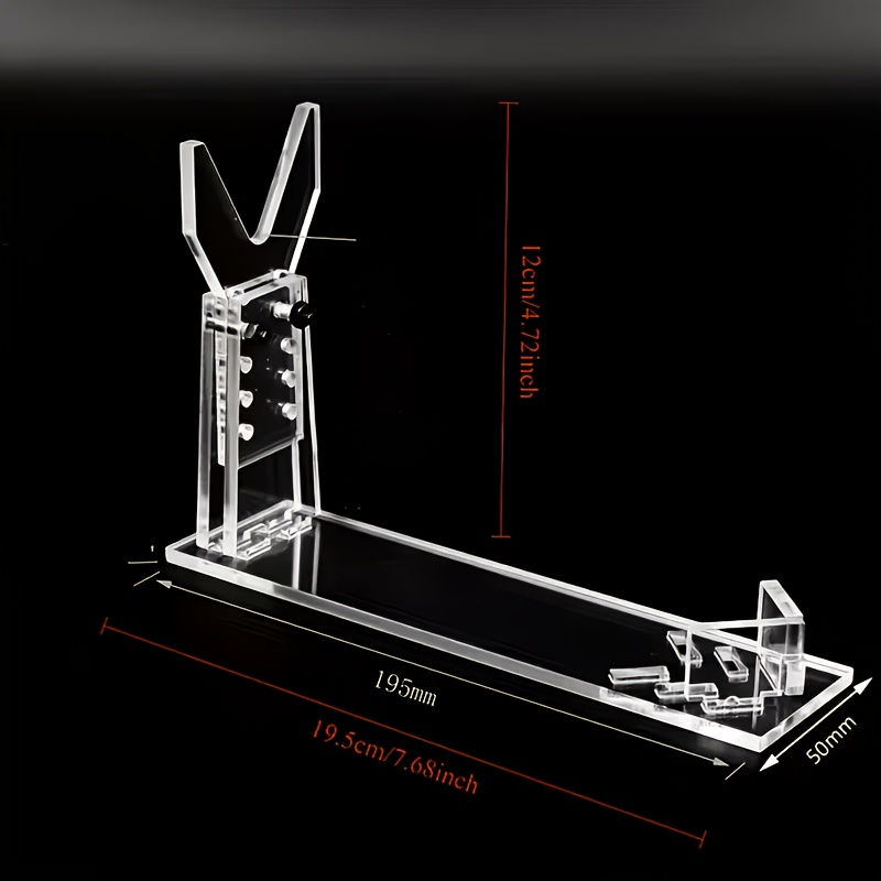 TEMU 1 Acrylic Transparent Display Stand, Stable And , High , Scratch-resistant, For Home Desktop Decoration - Suitable For Displaying Models Or