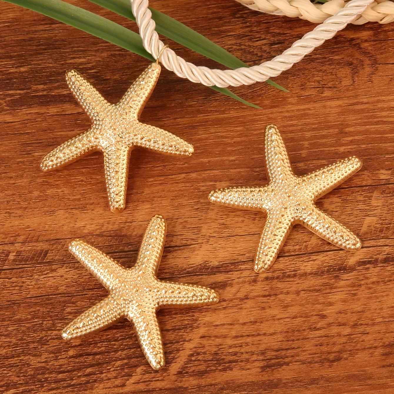3pcs Ocean Style Party Set Starfish Earrings Necklace