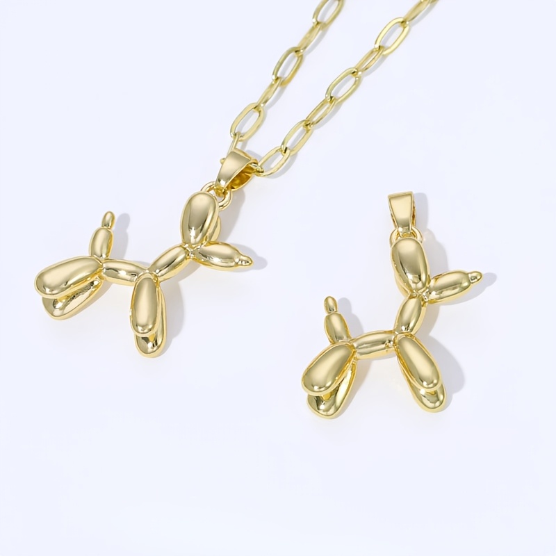 Women's Copper Plated Balloon Dog Pendant — Fun Accessory