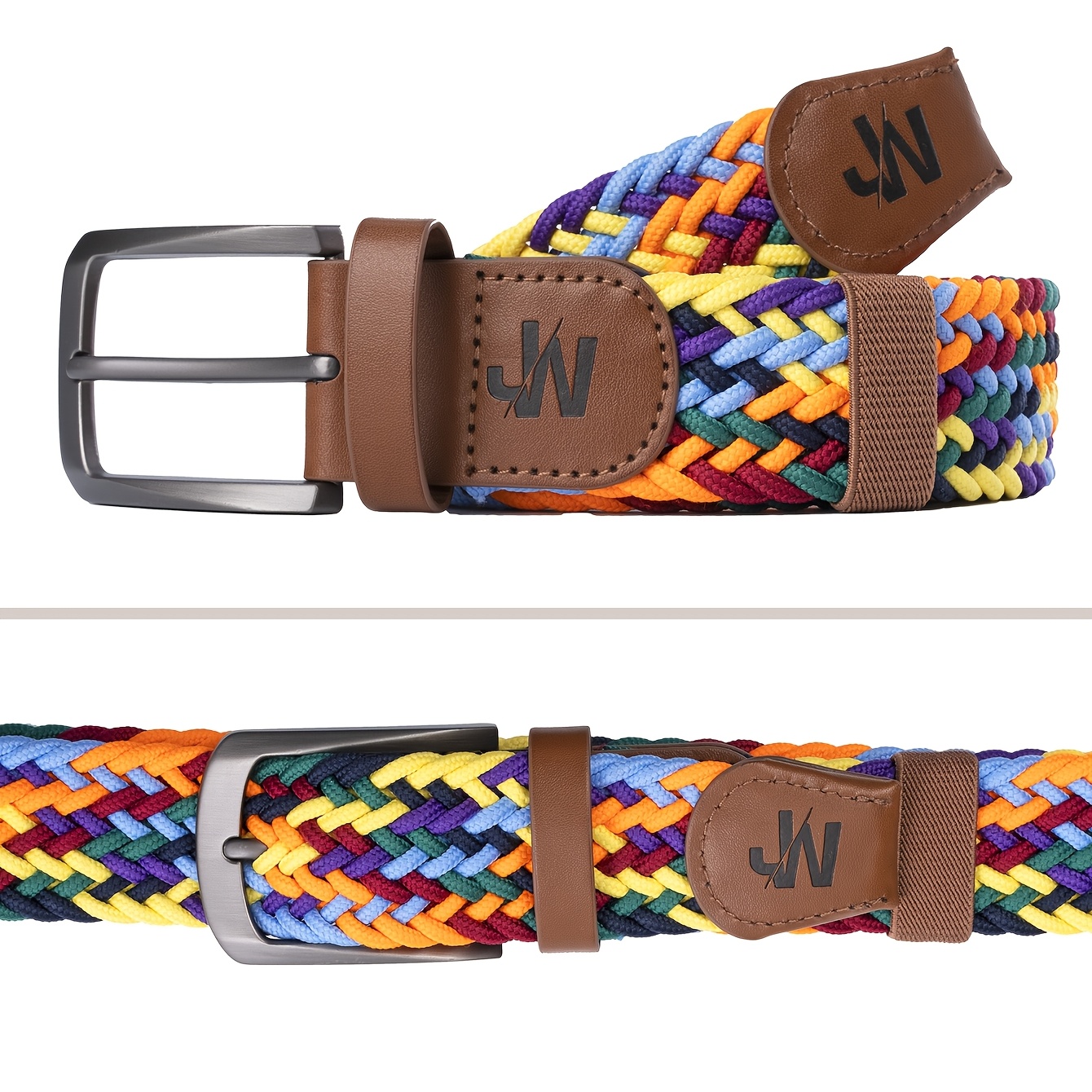 

1pc Men's Woven Belts, A Of Patterned Belts, Sports And Belts, Shorts And Pants Accessories, Men's And Women's Accessories.