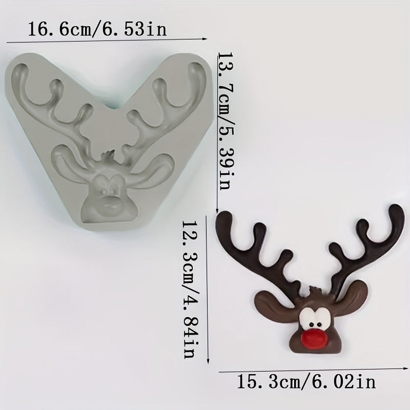 Silicone Molds For Christmas Reindeer, Gummy Candy Molds, Cake Decorating Tools, Chocolate Molds, Sugar Crafts, And Kitchen Gadgets