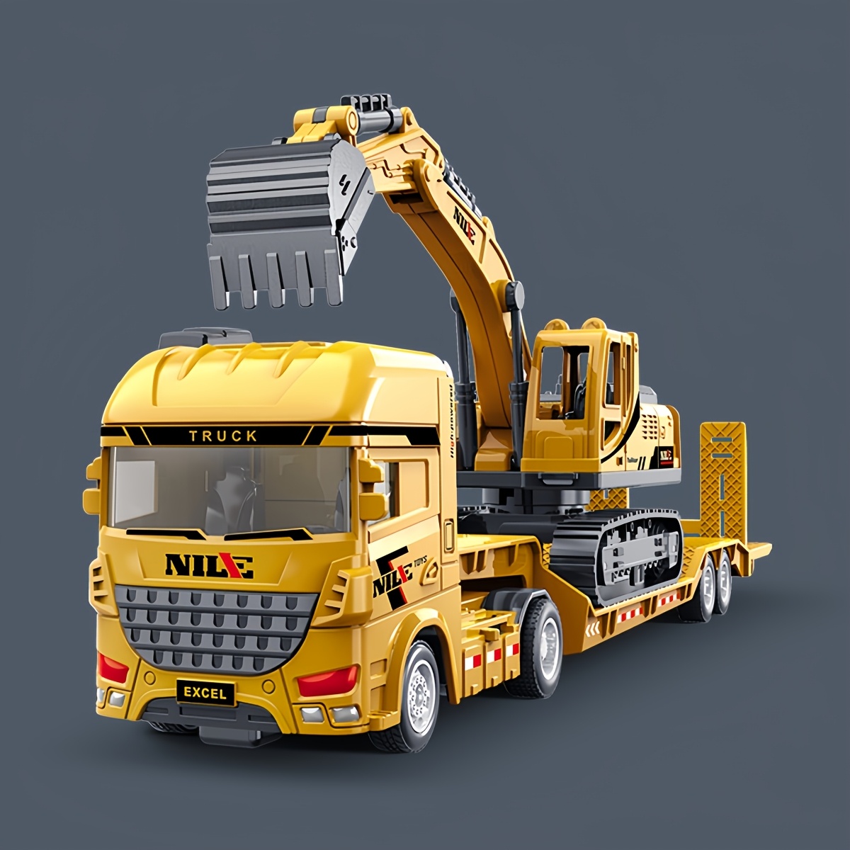 Large-Sized Push-Along Toy Truck Set