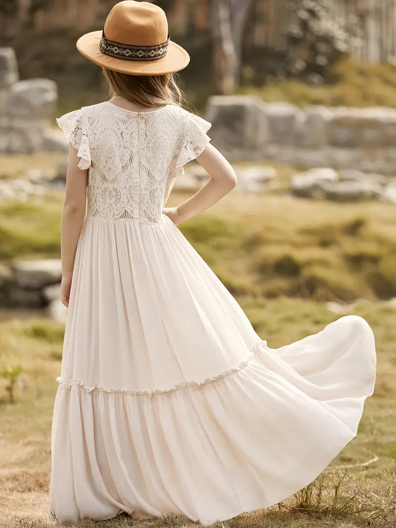 Bridal * Long Gown, Hostess Lace * Dress, High-End Piano Performance Outfit for Girls Bridal * Long Gown, Hostess Lace * Dress, High-End Piano Performance Outfit for Girls