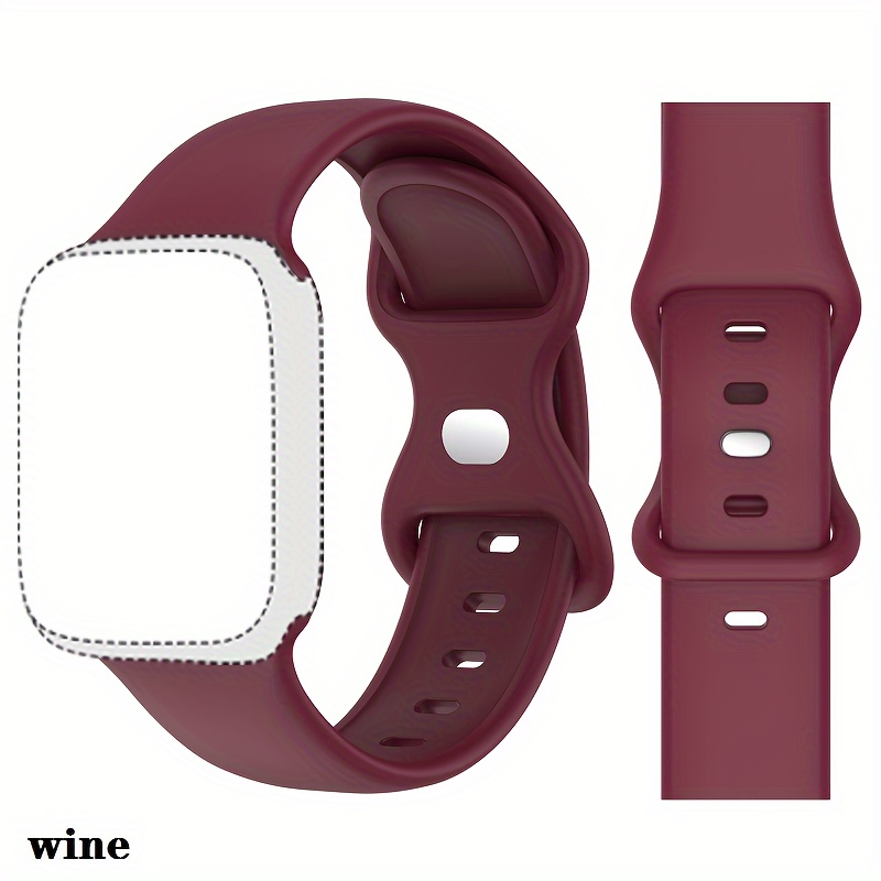 

Suitable For Watch Sports Strap 49mm 41mm 40mm 38mm 45mm 44mm 42mm For Men And Women, For Iwatch Ultra Se Series Durable And Breathable Soft Silicone Wristband 7654321