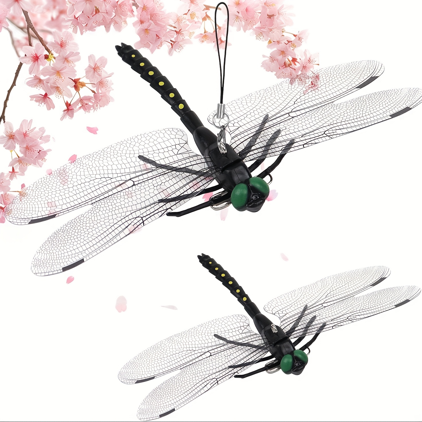 TEMU Insect Repellent Bee 14cm Dragonfly Animal Model Mountain Climbing Dragonfly Camping Balcony Screen Window Indoor Mountain Climbing Stream